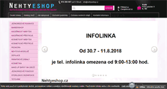 Desktop Screenshot of nehtyeshop.cz