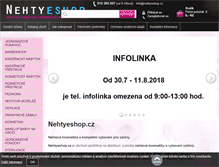 Tablet Screenshot of nehtyeshop.cz